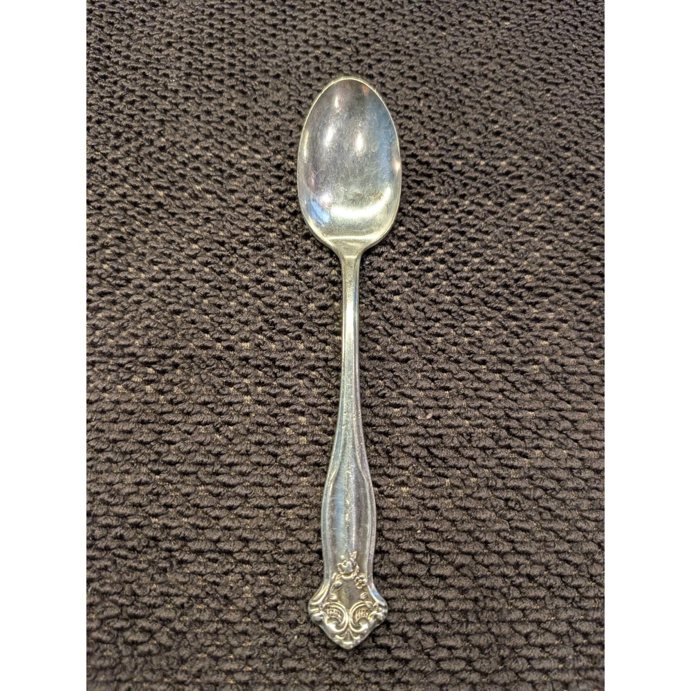Vintage WM Rogers Victorian Rose Silver Plated Teaspoon Collected Home